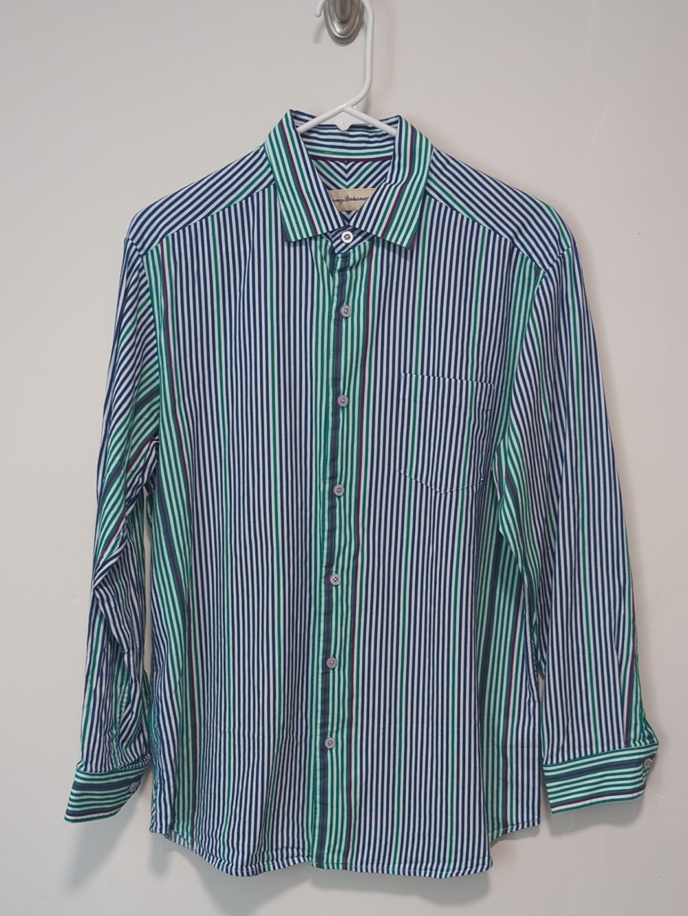 Tommy Bahama Long Sleeve Striped Button-Up Shirt